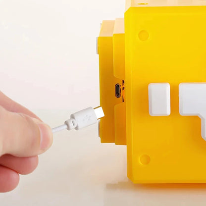 Lámpara de Noche LED 3D - Cubo de Pregunta con Sonido